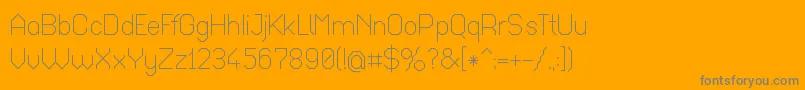 Octar017 Font – Gray Fonts on Orange Background