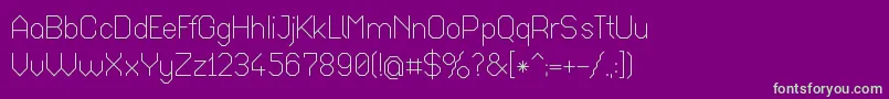 Octar017 Font – Green Fonts on Purple Background