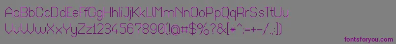 Octar017 Font – Purple Fonts on Gray Background