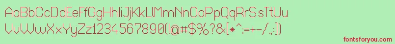 Octar017 Font – Red Fonts on Green Background