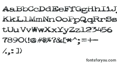 Pookie font – typewriter Fonts