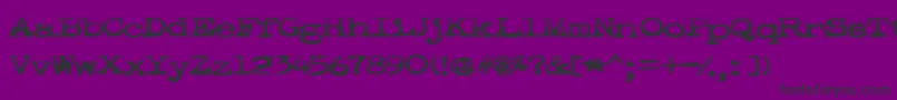 Więcej informacji o czcionce Pookie Czcionka Pookie – czarne czcionki na fioletowym tle