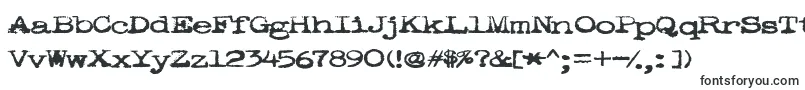 Pookie-Schriftart – Schreibmaschinenschriften
