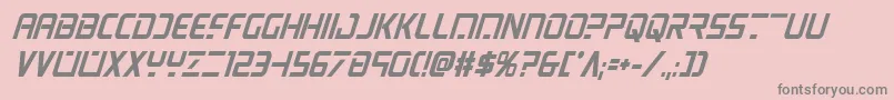 Psyonicboldcondital Font – Gray Fonts on Pink Background