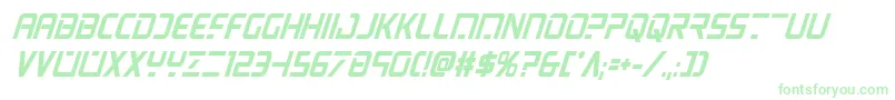 Psyonicboldcondital-Schriftart – Grüne Schriften