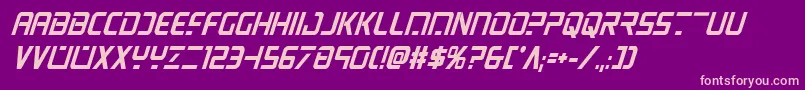 Psyonicboldcondital Font – Pink Fonts on Purple Background