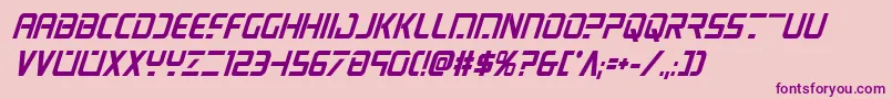 Psyonicboldcondital Font – Purple Fonts on Pink Background