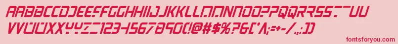 Psyonicboldcondital Font – Red Fonts on Pink Background