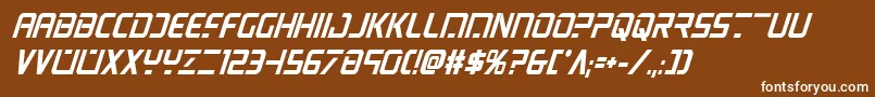 Psyonicboldcondital Font – White Fonts on Brown Background