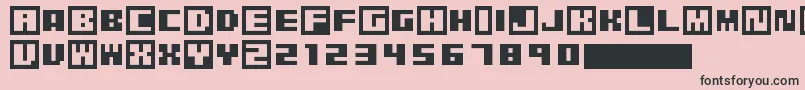 PixelGrafiti Font – Black Fonts on Pink Background