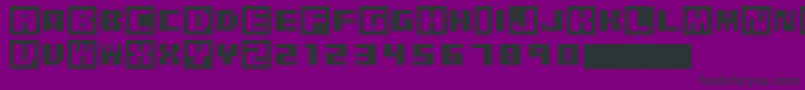 Шрифт PixelGrafiti – чёрные шрифты на фиолетовом фоне