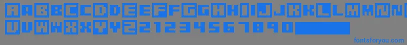 PixelGrafiti Font – Blue Fonts on Gray Background