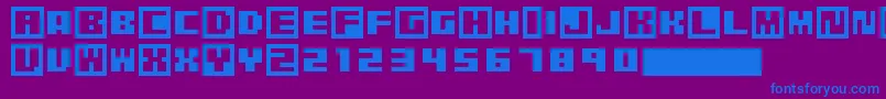 PixelGrafiti Font – Blue Fonts on Purple Background