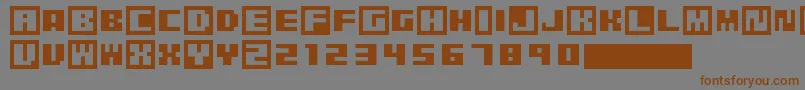 PixelGrafiti Font – Brown Fonts on Gray Background