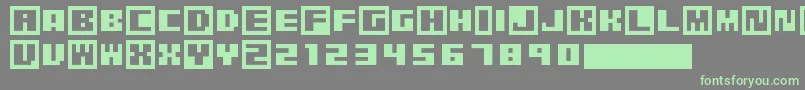 PixelGrafiti Font – Green Fonts on Gray Background