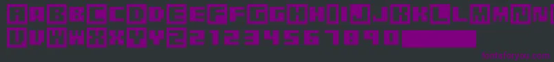 PixelGrafiti-fontti – violetit fontit mustalla taustalla