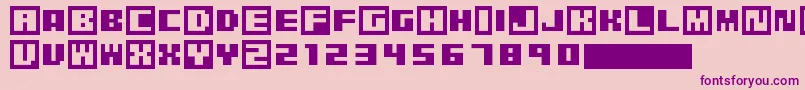 PixelGrafiti Font – Purple Fonts on Pink Background