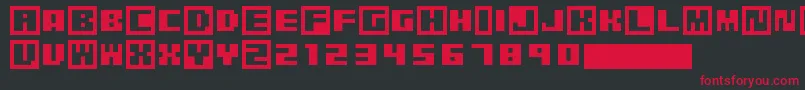 PixelGrafiti Font – Red Fonts on Black Background