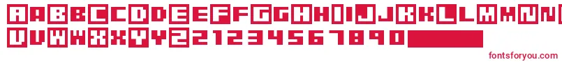 PixelGrafiti Font – Red Fonts on White Background