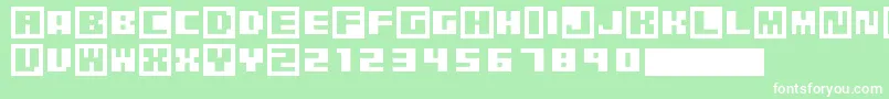 PixelGrafiti Font – White Fonts on Green Background