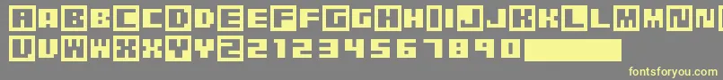 PixelGrafiti Font – Yellow Fonts on Gray Background