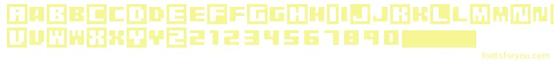 Шрифт PixelGrafiti – жёлтые шрифты