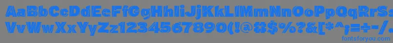 J.M.NexusBlack Font – Blue Fonts on Gray Background