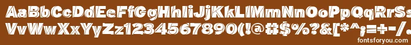 J.M.NexusBlack Font – White Fonts on Brown Background