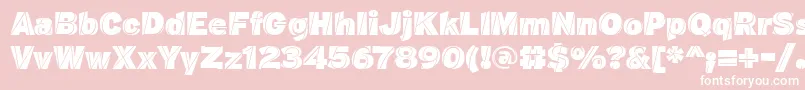 J.M.NexusBlack Font – White Fonts on Pink Background