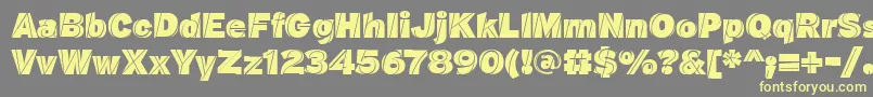 J.M.NexusBlack Font – Yellow Fonts on Gray Background