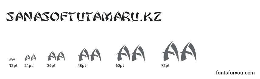 Размеры шрифта SanasoftUtamaru.Kz