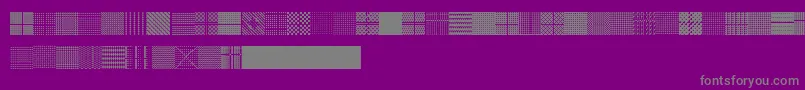 Serangkaianpattern Font – Gray Fonts on Purple Background