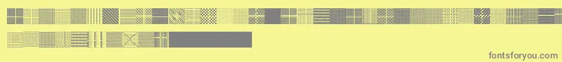 Serangkaianpattern Font – Gray Fonts on Yellow Background