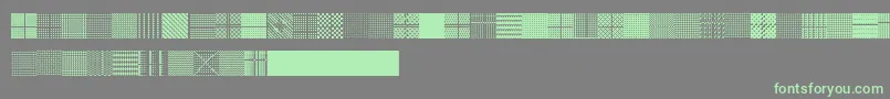 Serangkaianpattern Font – Green Fonts on Gray Background