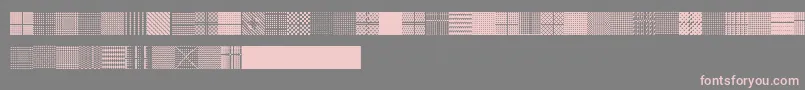 Serangkaianpattern Font – Pink Fonts on Gray Background