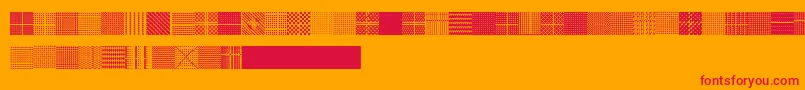 Serangkaianpattern Font – Red Fonts on Orange Background
