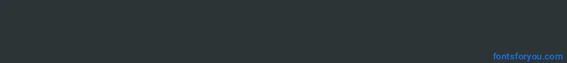 TerminatorRealNfi Font – Blue Fonts on Black Background