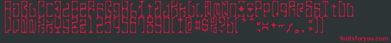 TkoCrazy Font – Red Fonts on Black Background