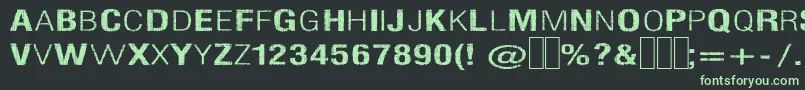 Slnthle Font – Green Fonts on Black Background