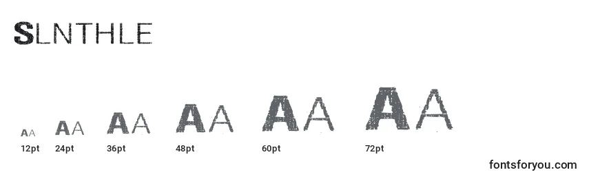 Slnthle Font Sizes