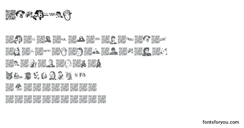 Шрифт Viralfun – алфавит, цифры, специальные символы
