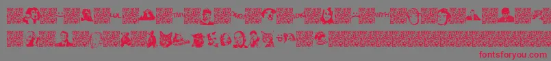 Viralfun Font – Red Fonts on Gray Background