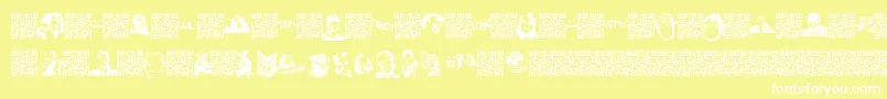 Viralfun Font – White Fonts on Yellow Background