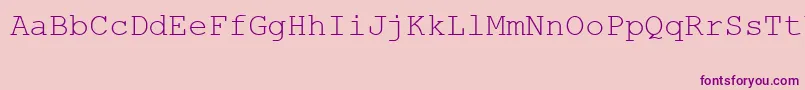 Linedraw Font – Purple Fonts on Pink Background