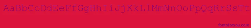 Linedraw Font – Purple Fonts on Red Background