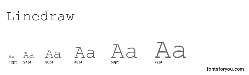 Linedraw Font Sizes
