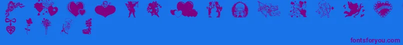 Подробнее о шрифте Valentinec Шрифт Valentinec – фиолетовые шрифты на синем фоне