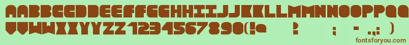 Textboxmd Font – Brown Fonts on Green Background