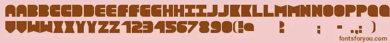 Textboxmd Font – Brown Fonts on Pink Background