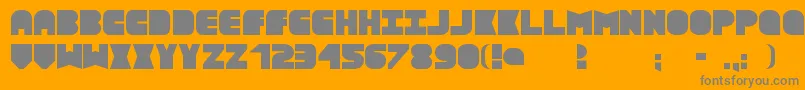 Textboxmd Font – Gray Fonts on Orange Background